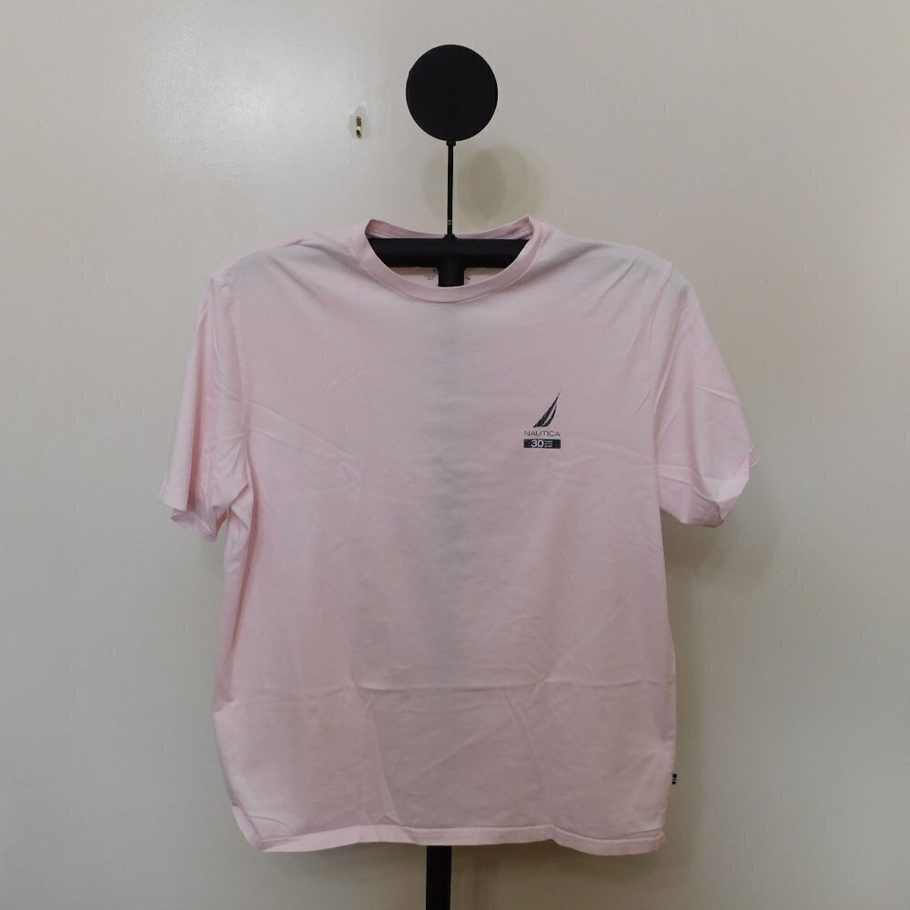 Nautica Pink Short Sleeve Crew Neck T-Shirt - XL